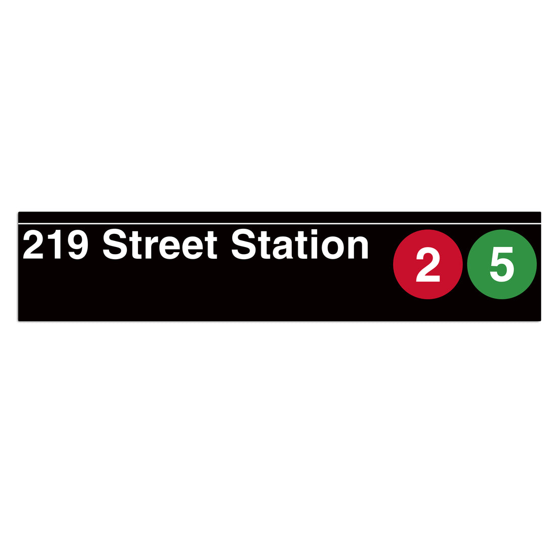 219 Street (2 5) Sign