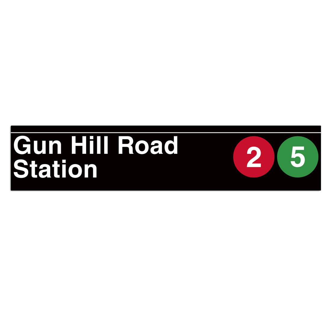Gun Hill Road (2 5) Sign
