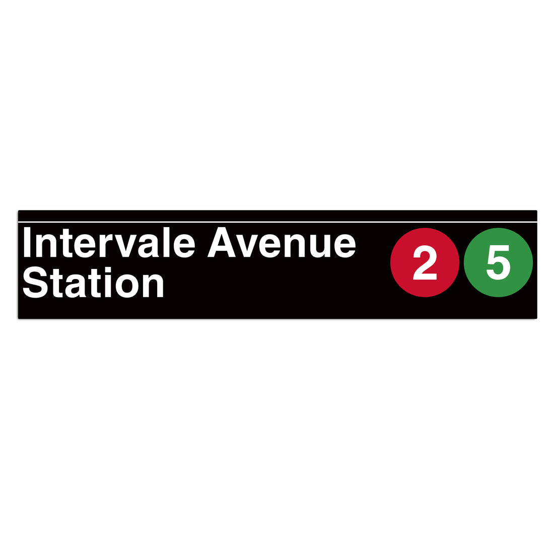Intervale Avenue (2 5) Sign