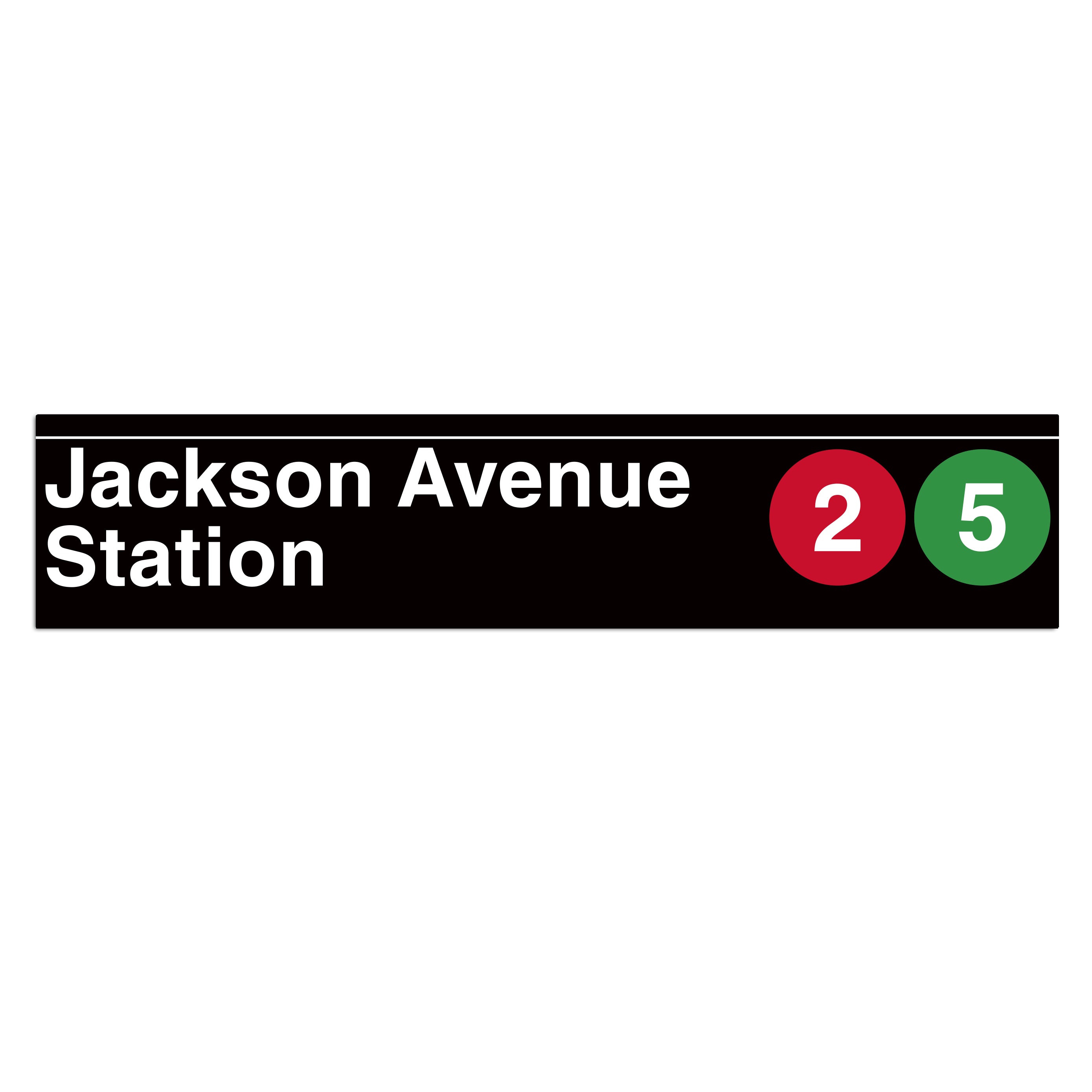 Jackson Avenue (2 5) Sign