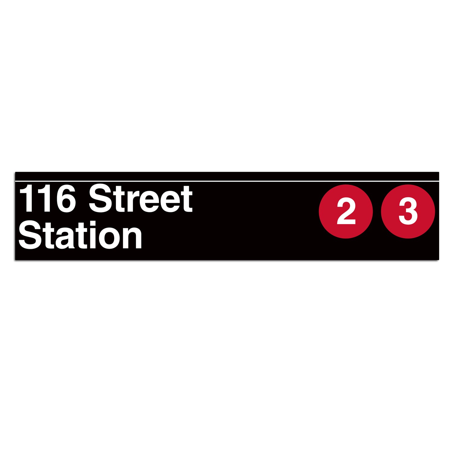 116 Street (2 3) Sign