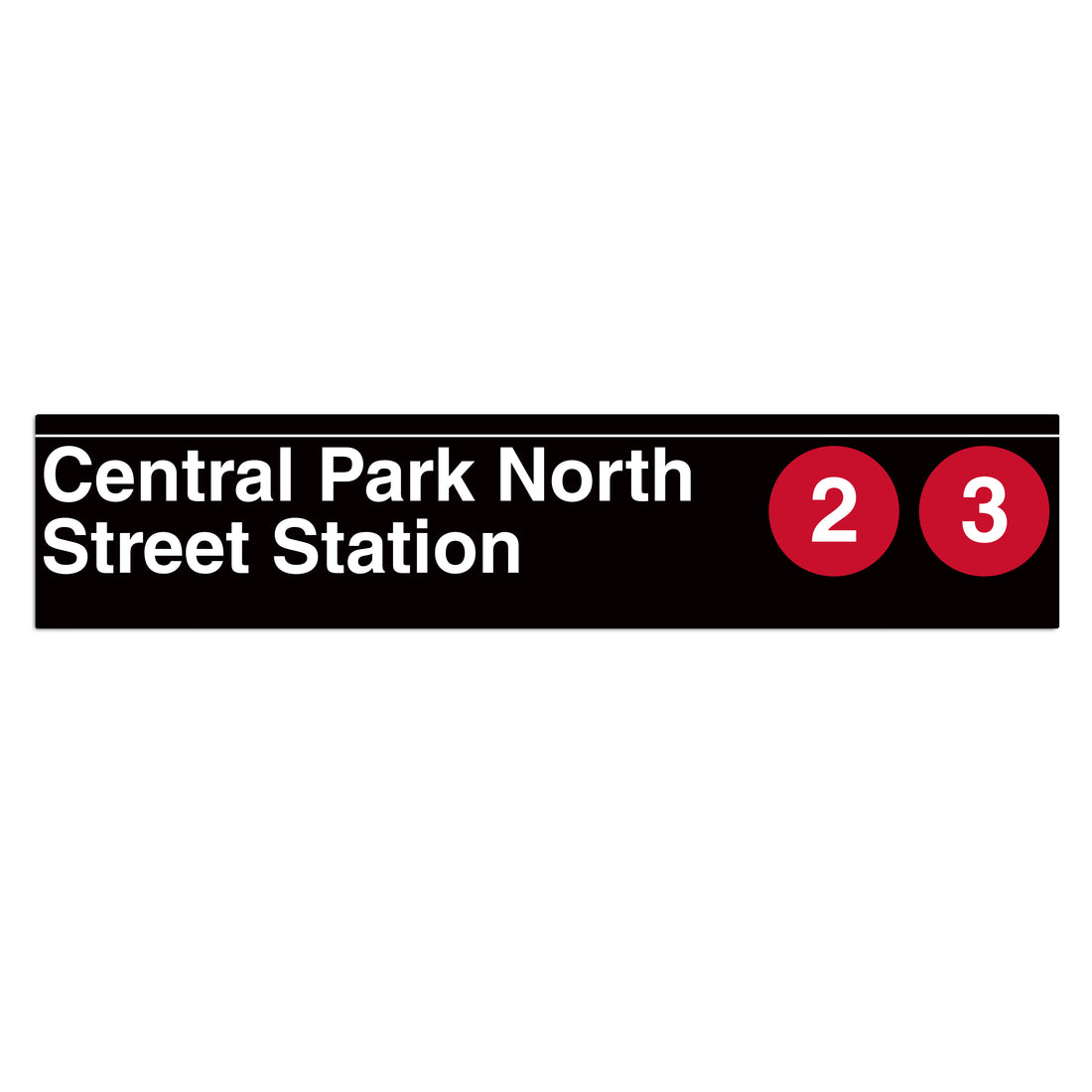 Central Park North (110 Street) (2 3) Sign