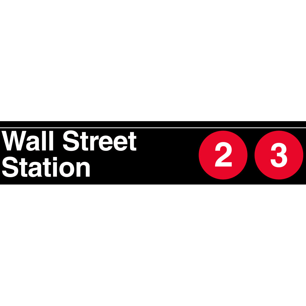 Wall Street (2 3) Sign