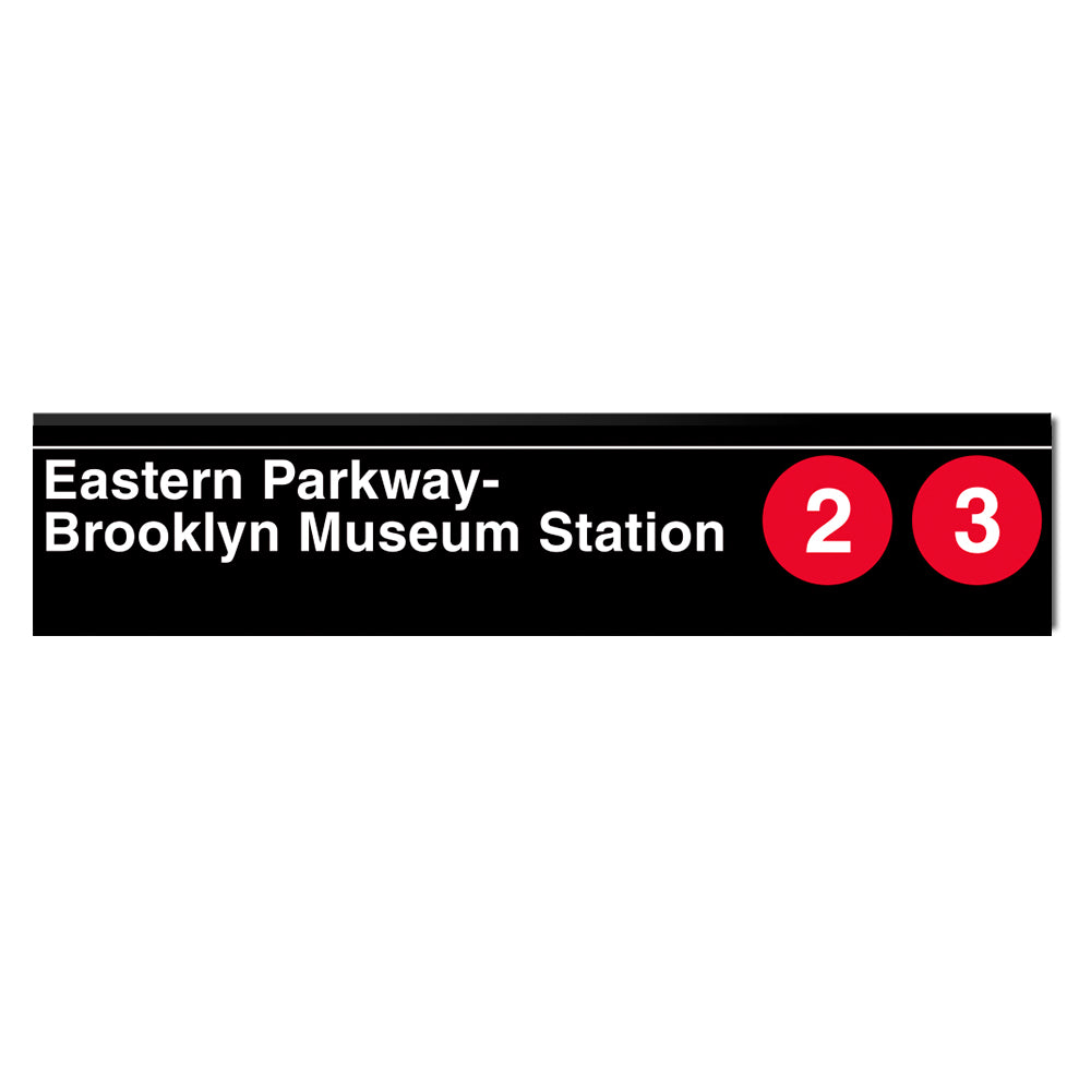 Eastern Parkway / Brooklyn Museum (2 3) Sign