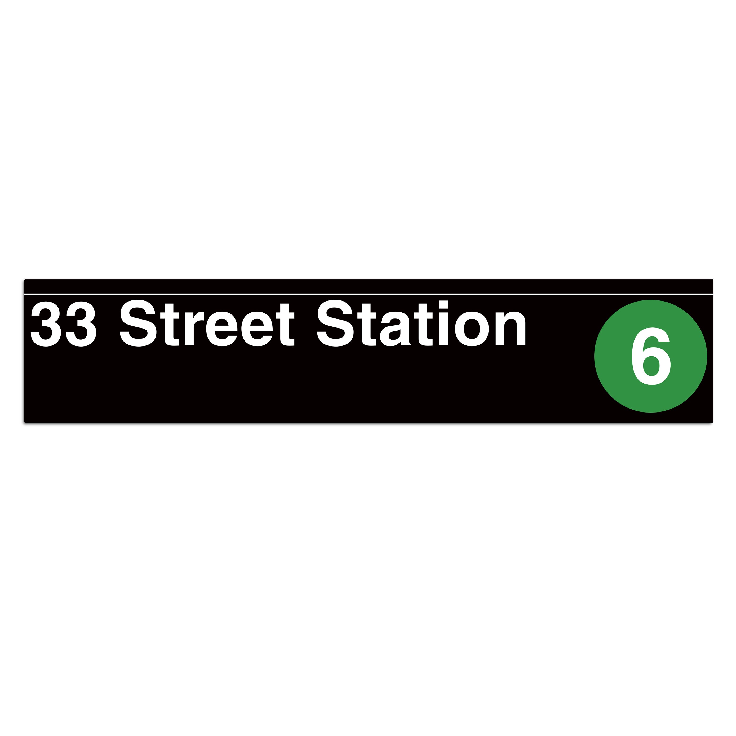 New York Subway 33 Street Sign – Transit Gifts
