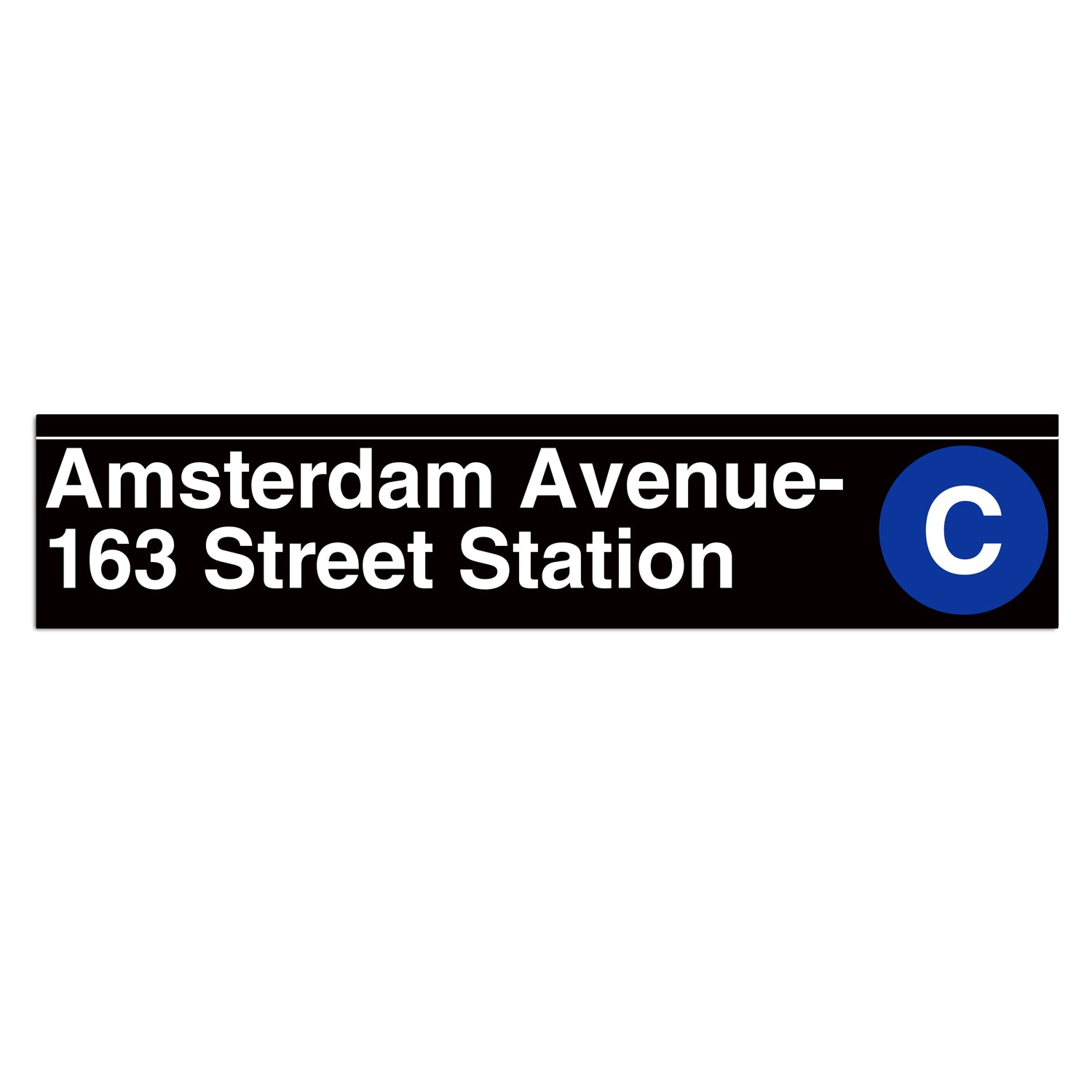 Amsterdam Avenue / 163 Street (C) Sign