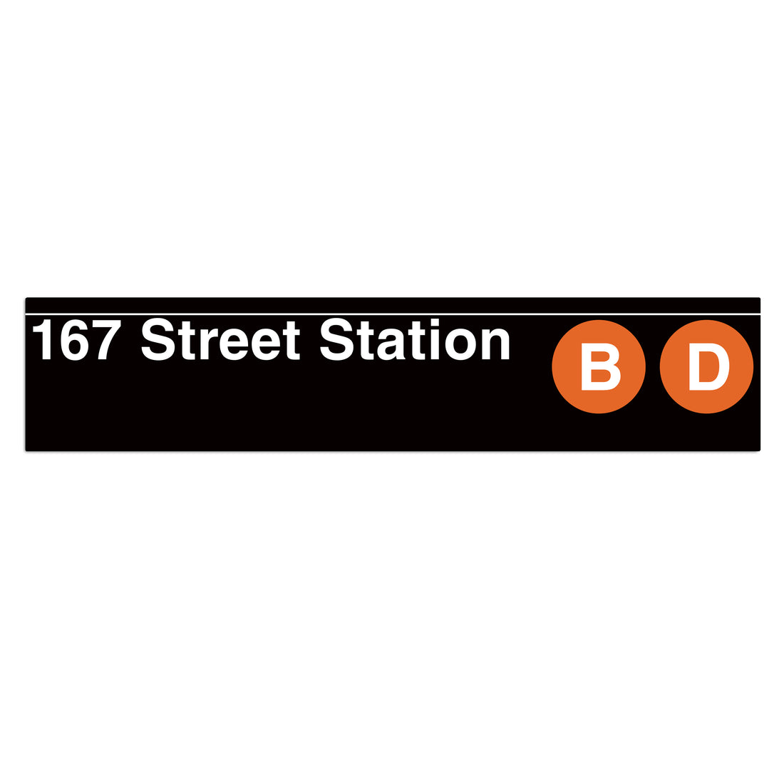 167 Street Station sign with &