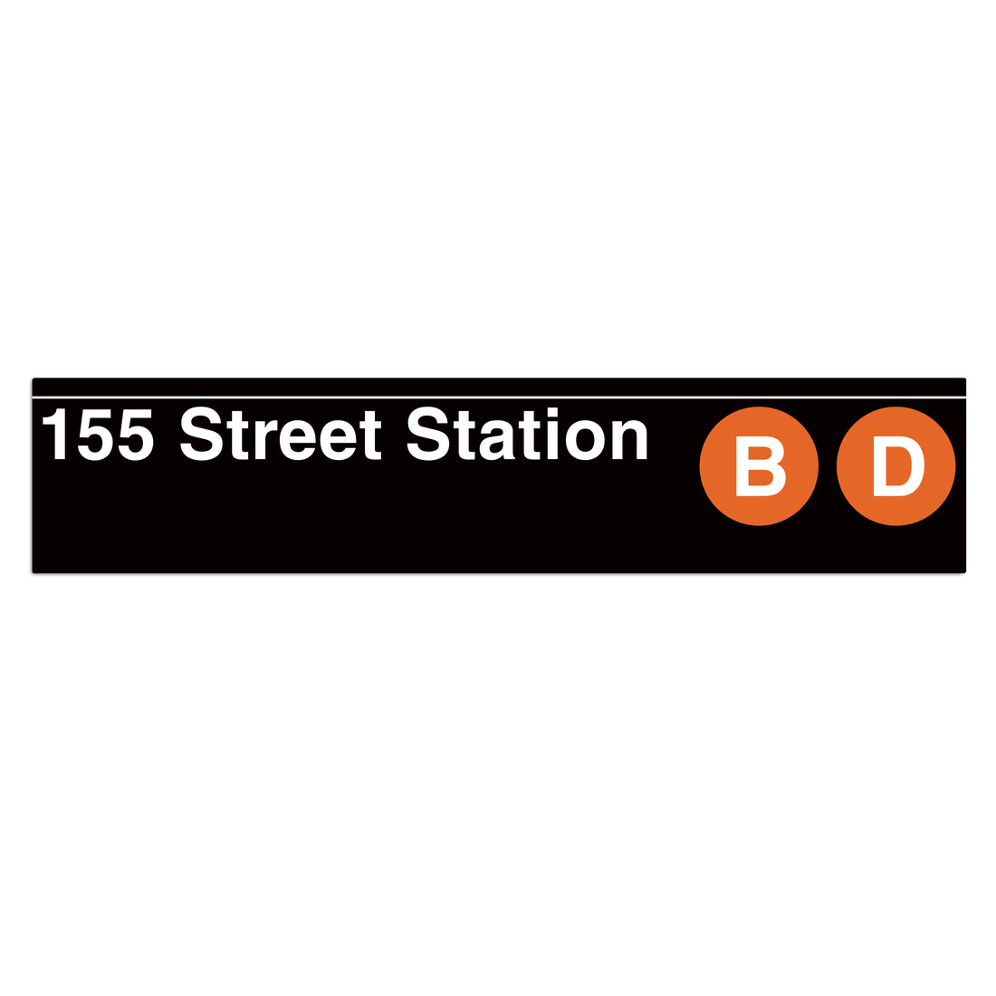 155 Street (B D) Sign