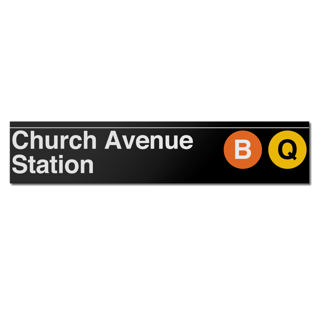 Church Avenue (B Q) Sign