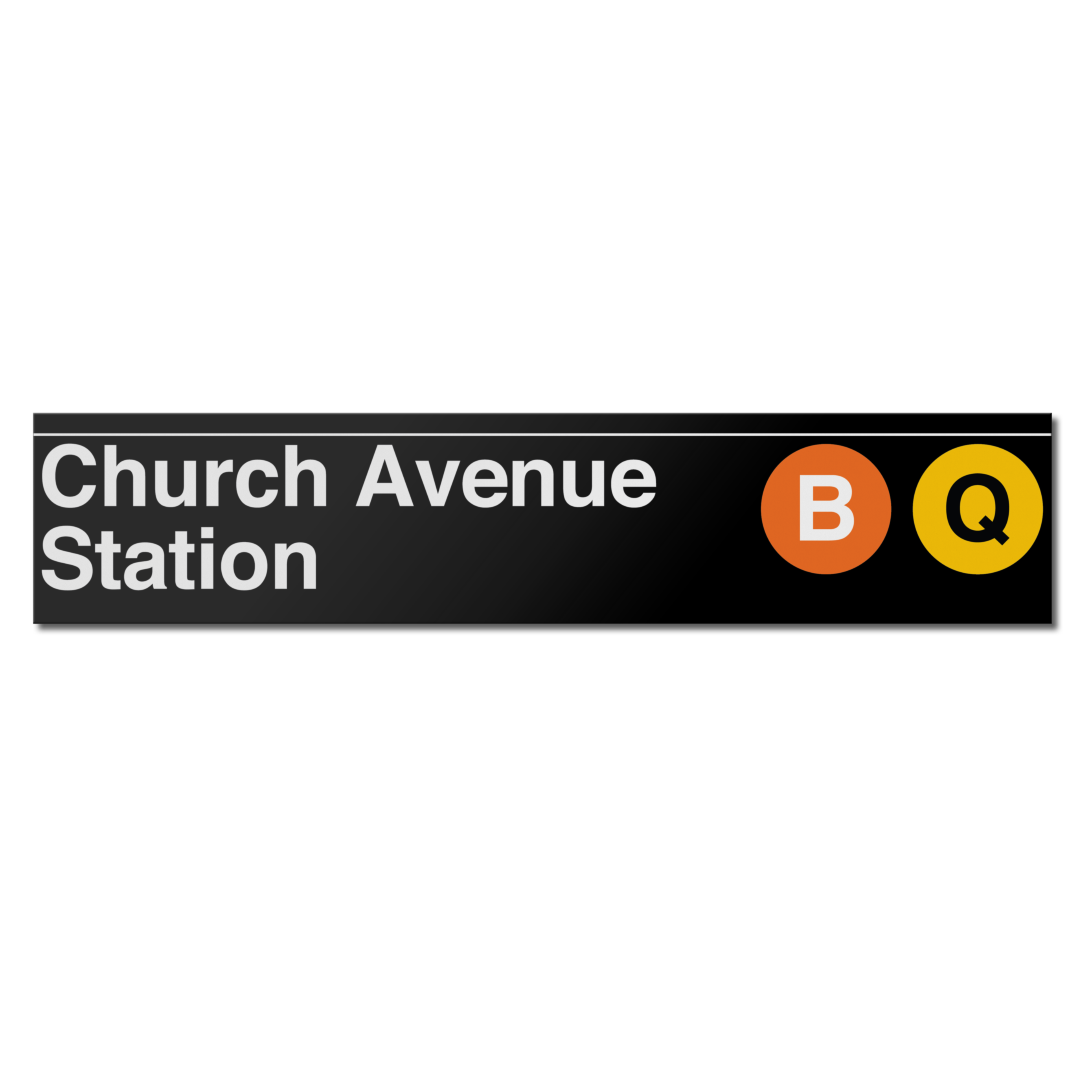 Church Avenue (B Q) Sign
