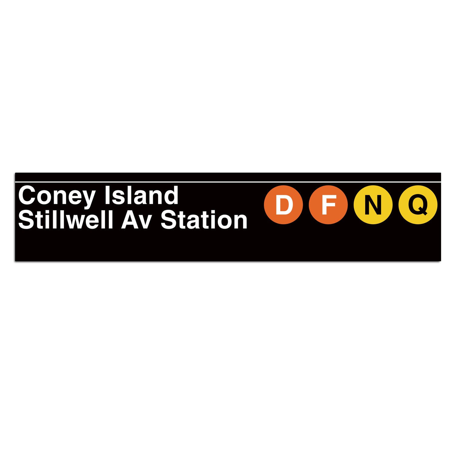 Coney Island Avenue / Stillwell Avenue (D F N Q) Sign