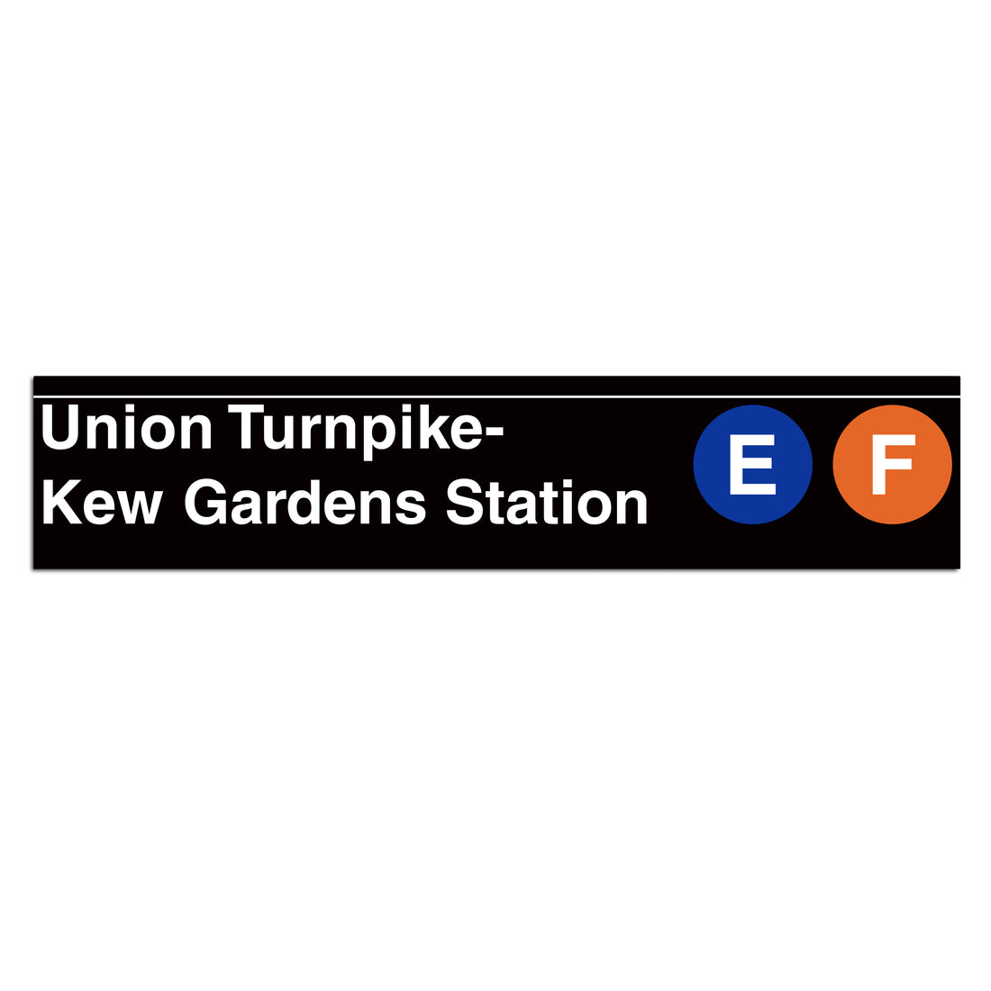 Kew Gardens / Union Turnpike (E F) Sign