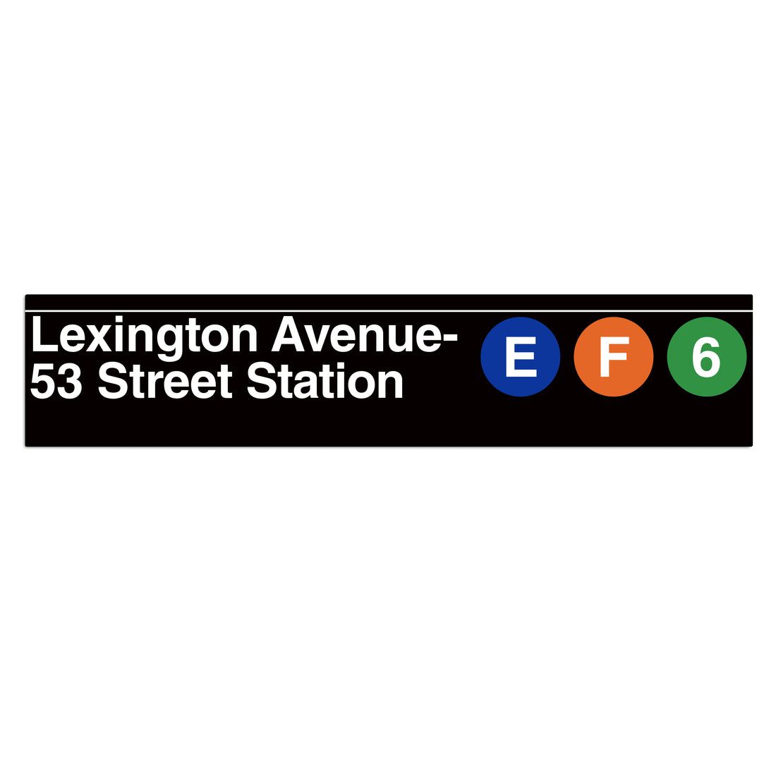 Lexington Avenue / 53 Street (E F 6) Sign