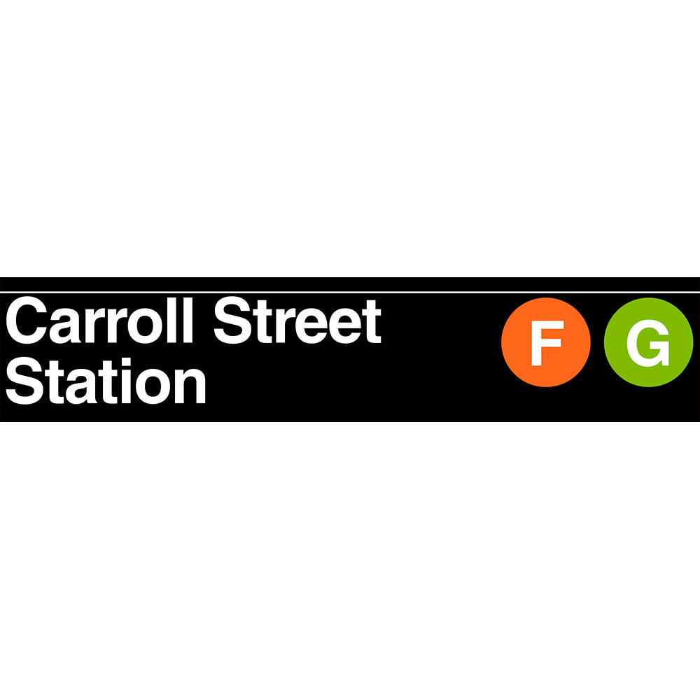 Carroll Street Sign (F G)