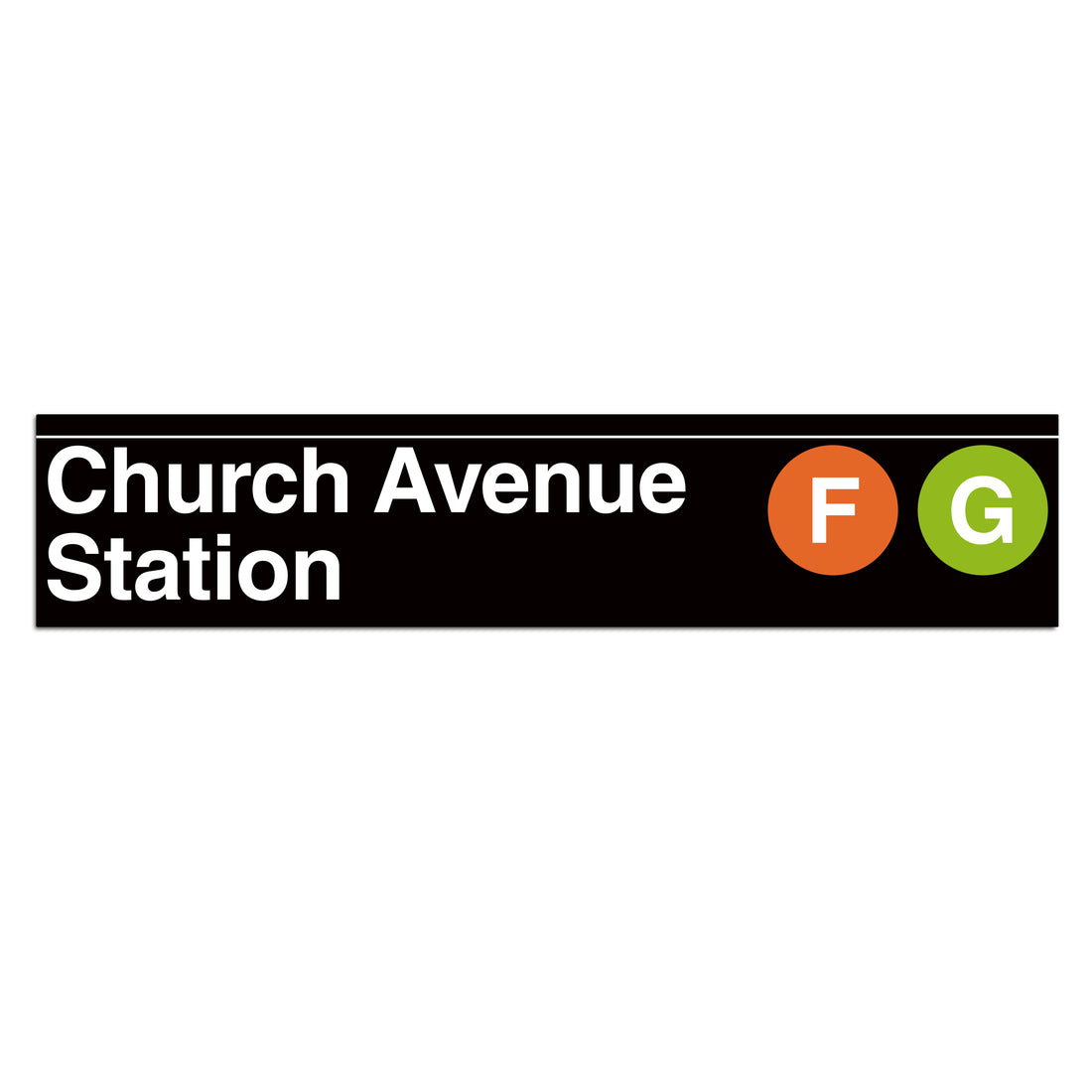 Church Avenue (F G) Sign