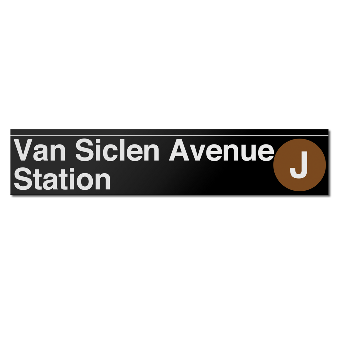 Van Siclen Avenue Station sign with letter &