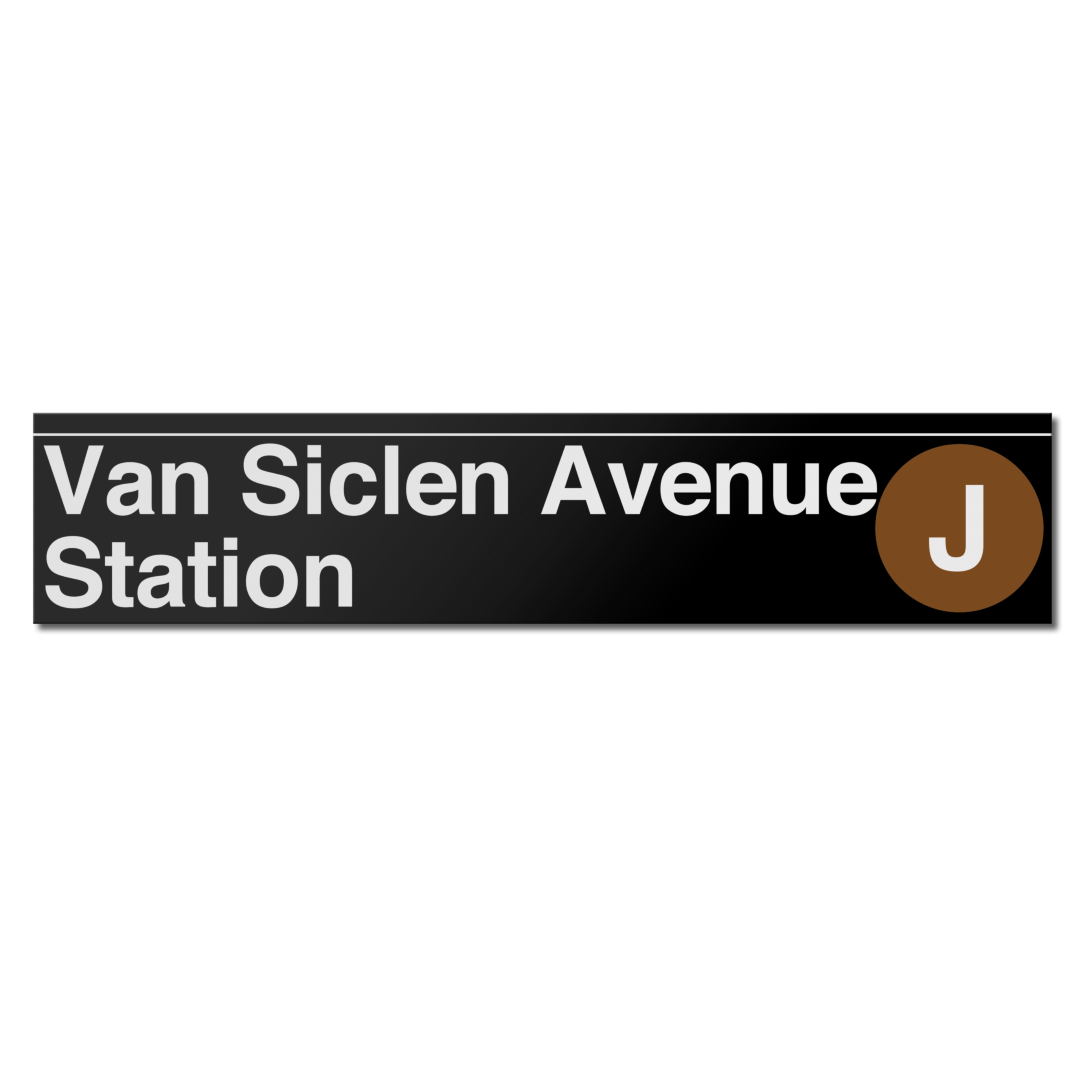Van Siclen Avenue Station sign with letter &