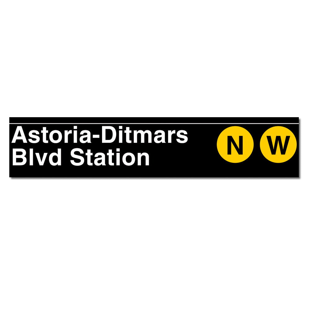 Astoria / Ditmars Boulevard (N W) Sign