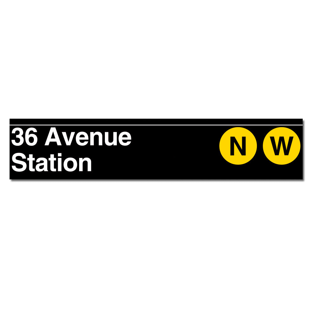 36 Avenue (N W) Sign