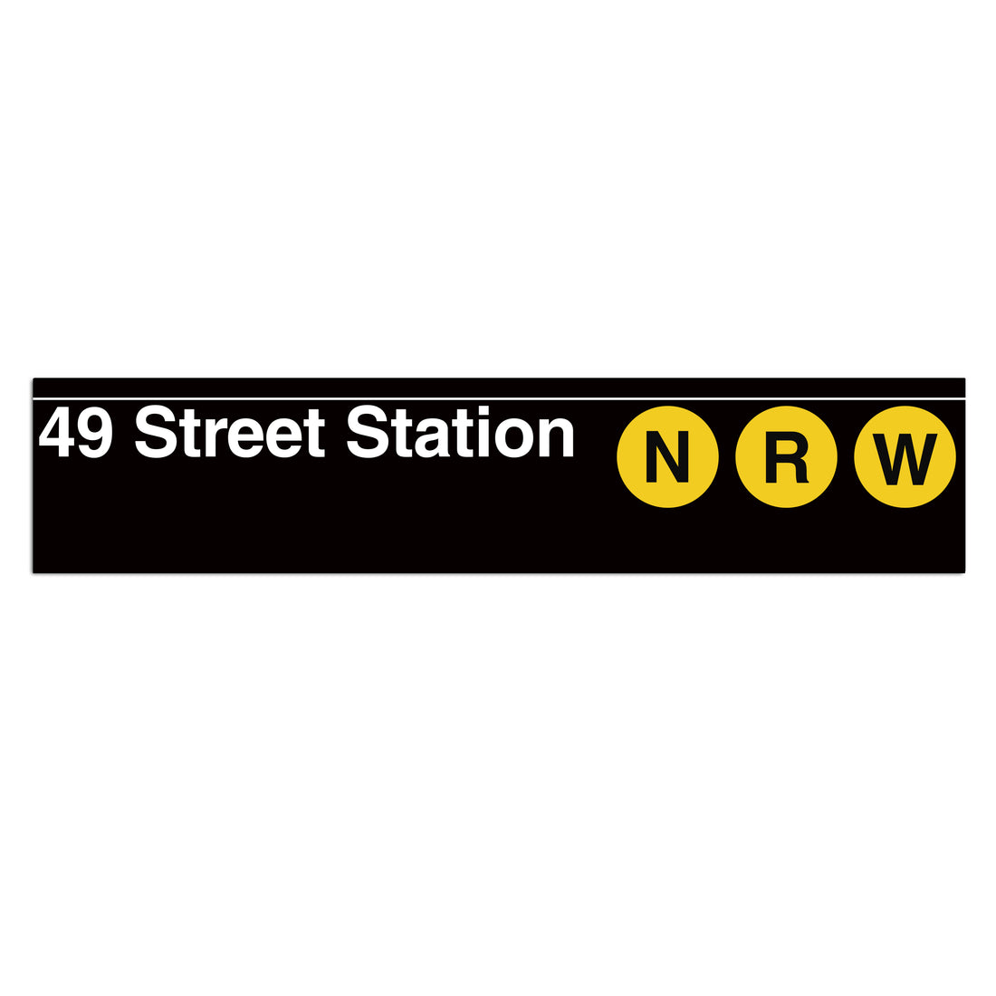 49 Street (NRW) Sign