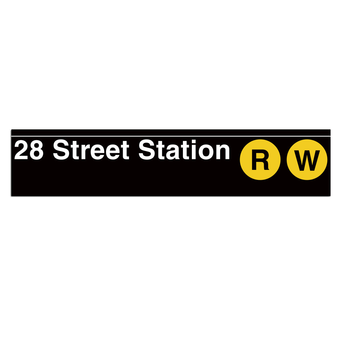 28 Street (R W) Sign