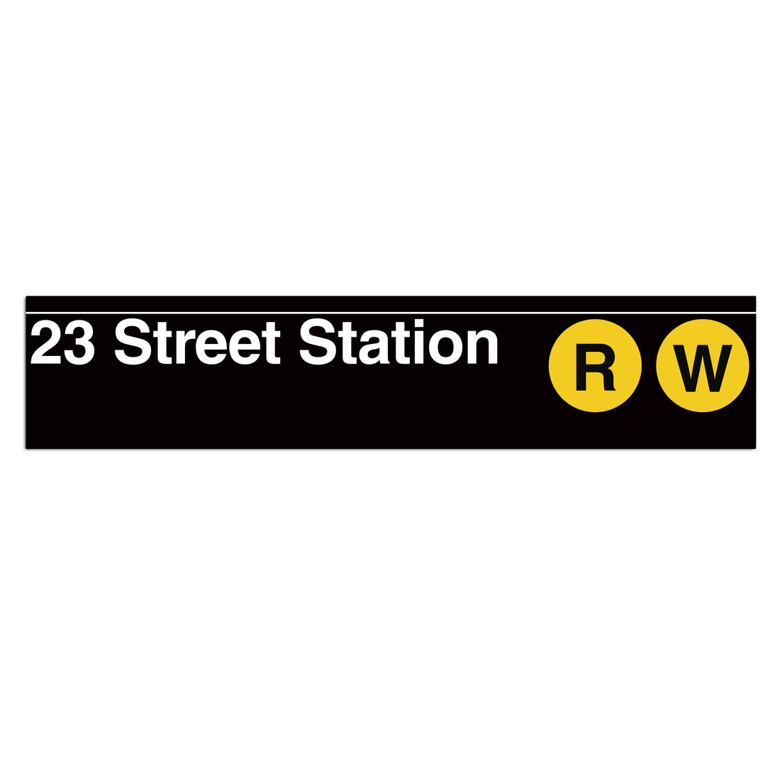 23 Street (R W) Sign