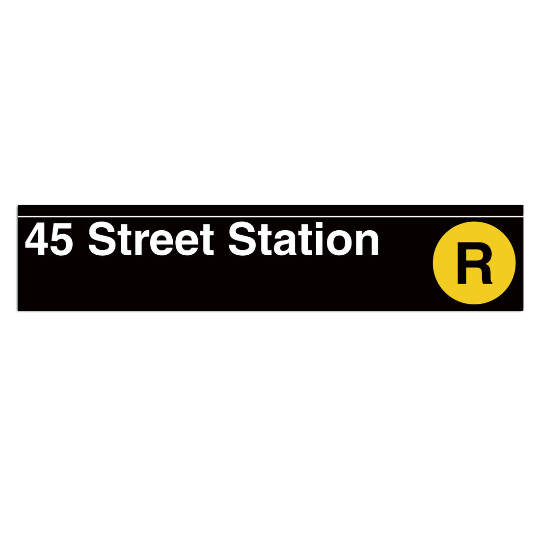 45 Street (R) Sign