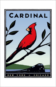 Cardinal (NYC to Chicago) Poster