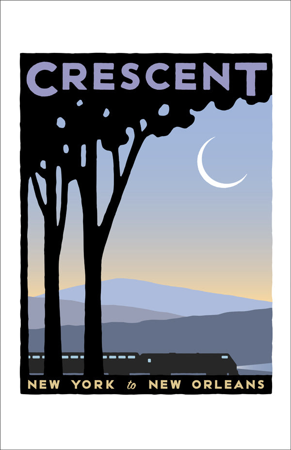 Crescent (NYC to New Orleans) Poster