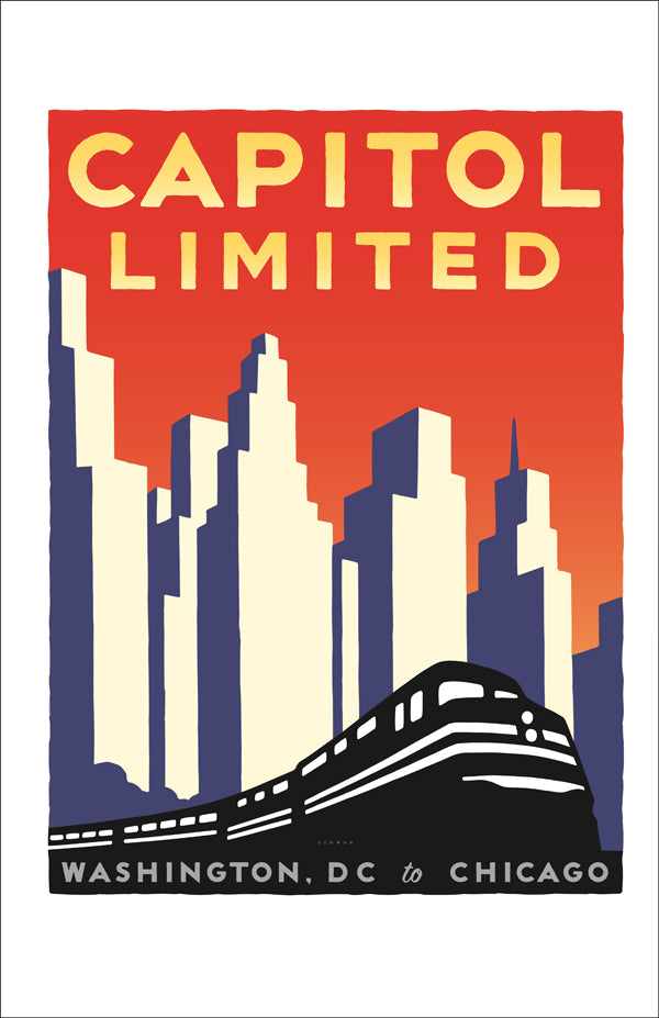 Capitol Limited (Washington DC to Chicago) Poster