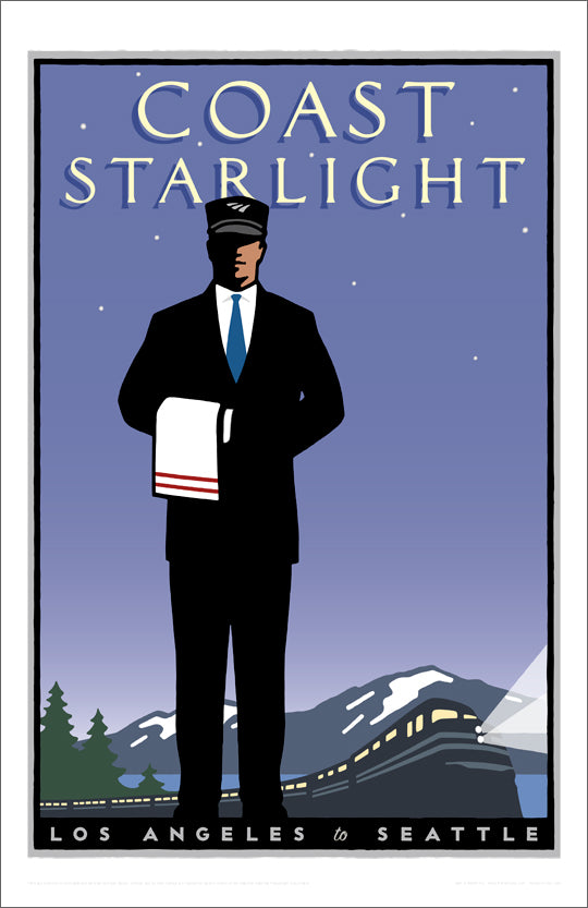 Amtrak Coast Starlight Poster