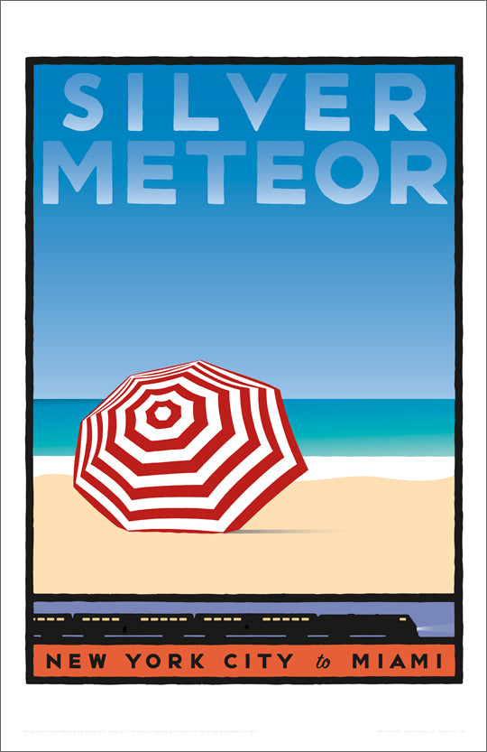 Amtrak Silver Meteor (Beach) Poster