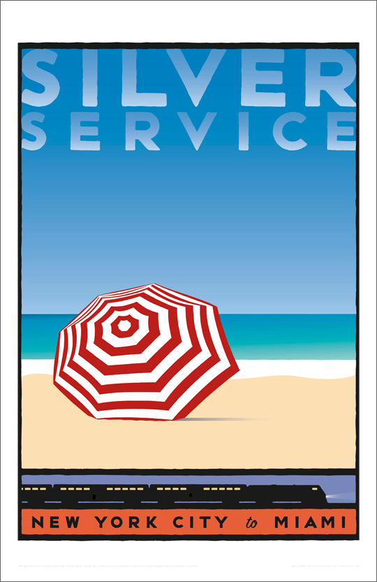 Amtrak Silver Service (Umbrella) Poster