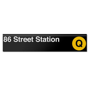 86 Street (Q) Sign