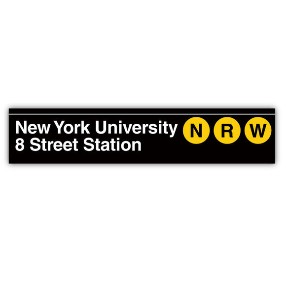 New York University / 8 Street Sign