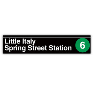 Little Italy / Spring Street (6) Sign