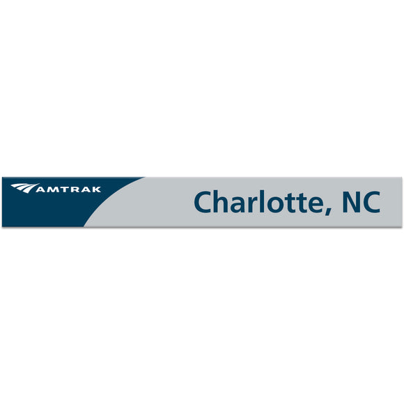 Charlotte, NC Amtrak Station Sign