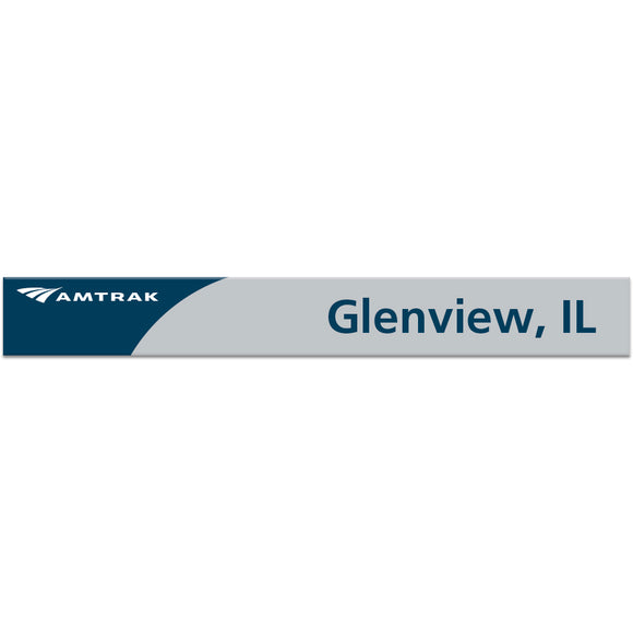 Glenview, IL Amtrak Station Sign