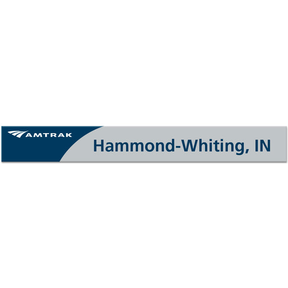 Amtrak Hammond-Whiting, IN Mini Station Sign – Transit Gifts