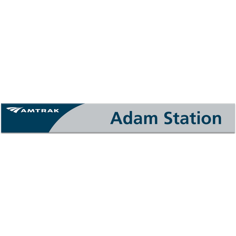 Amtrak Mini Platform Signs