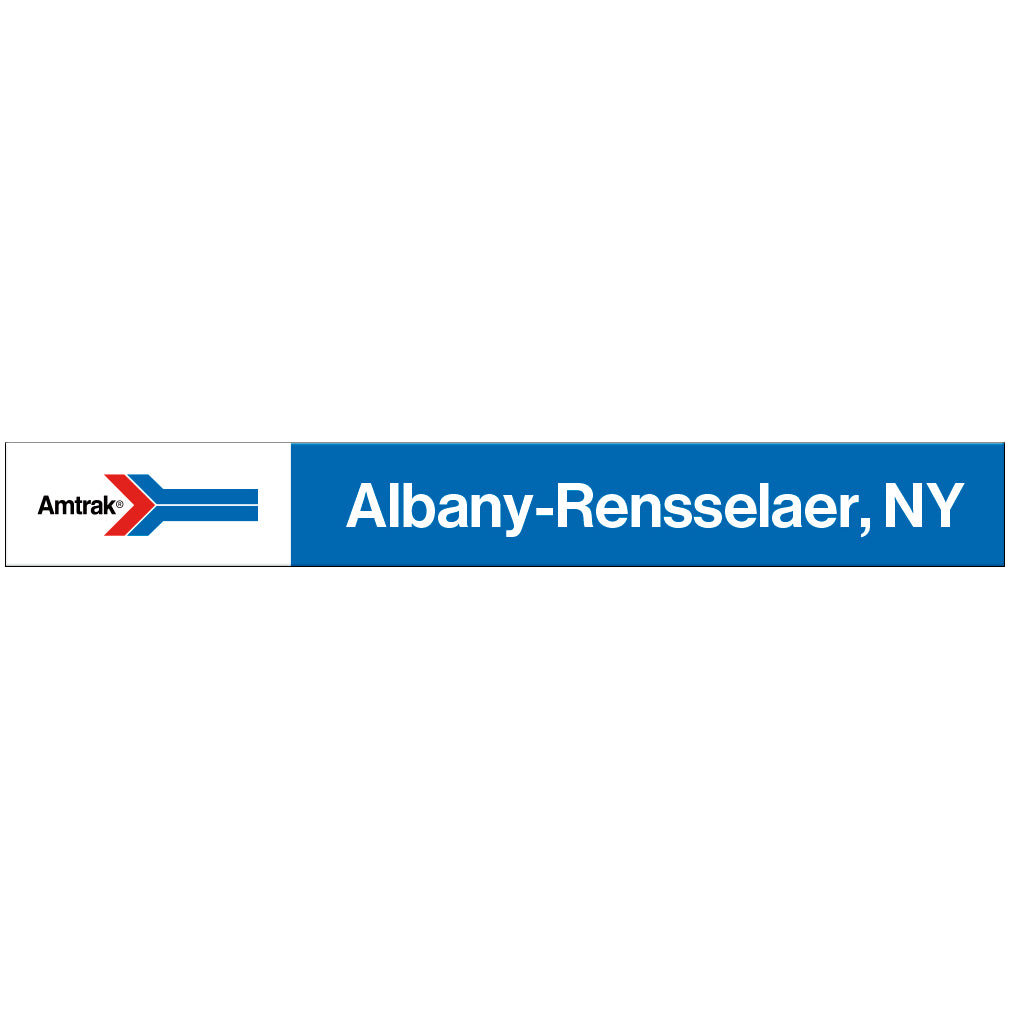 Amtrak Retro Albany-Rensselaer, NY Station Sign
