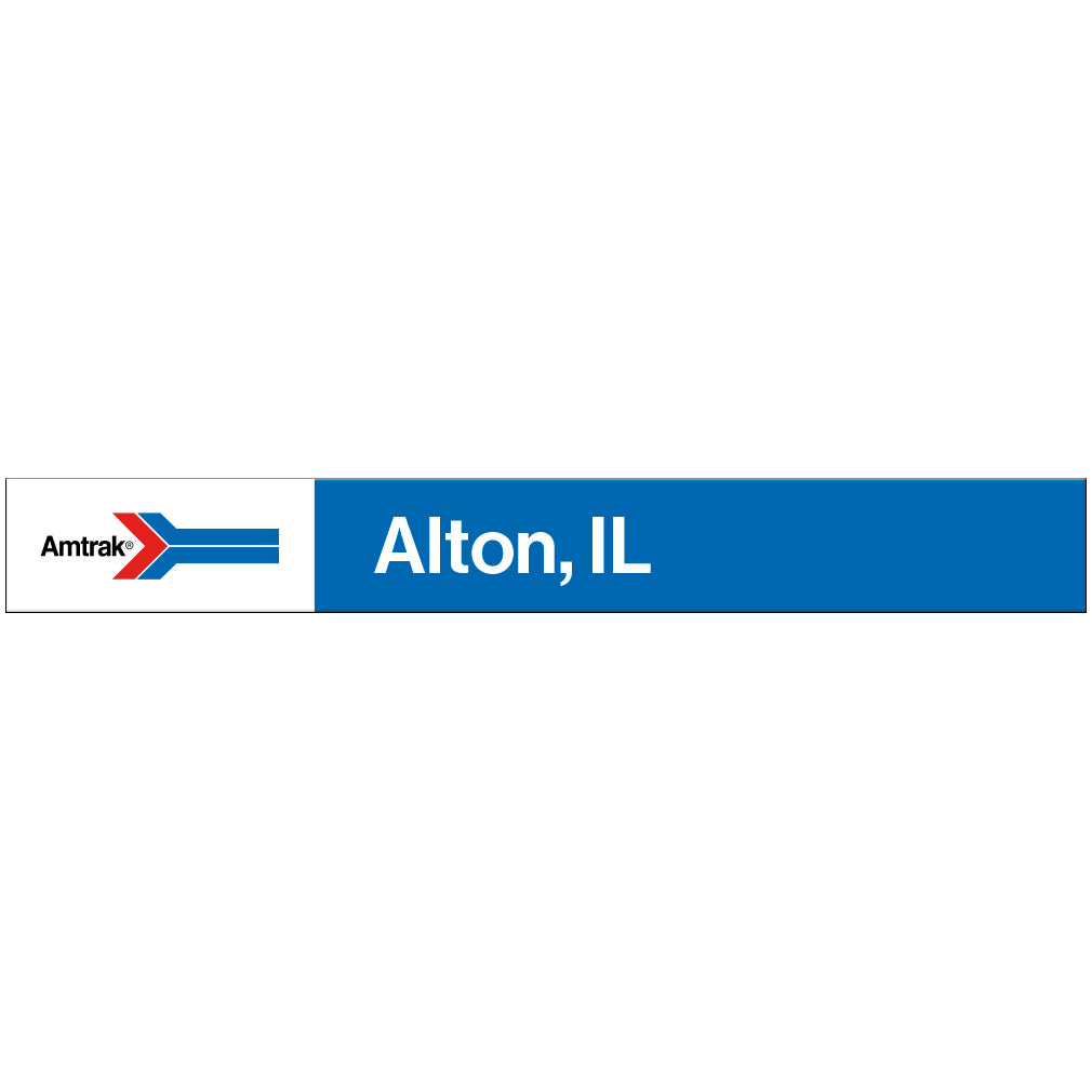 Amtrak Retro Alton, IL Station Sign