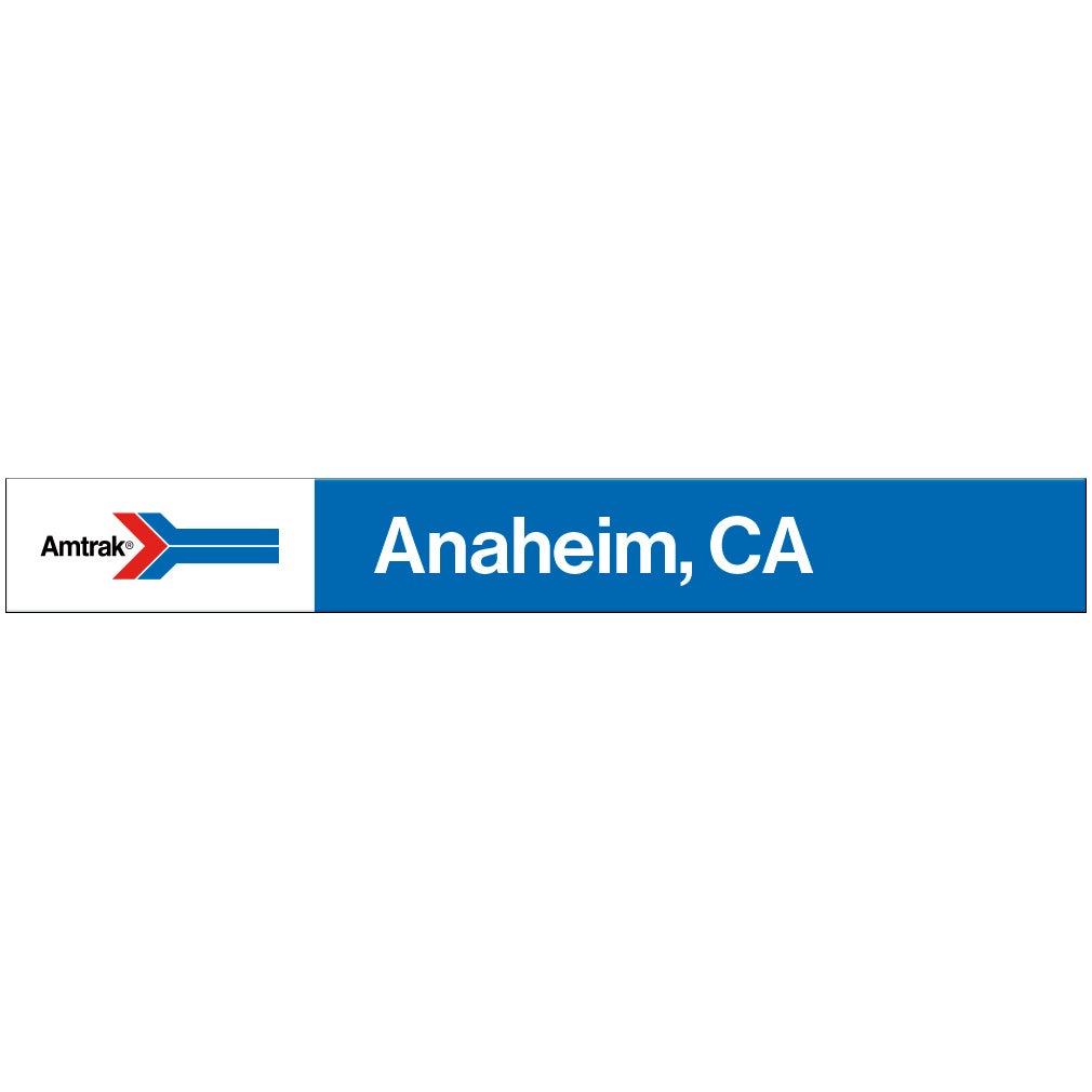 Amtrak Retro Anaheim, CA Station Sign