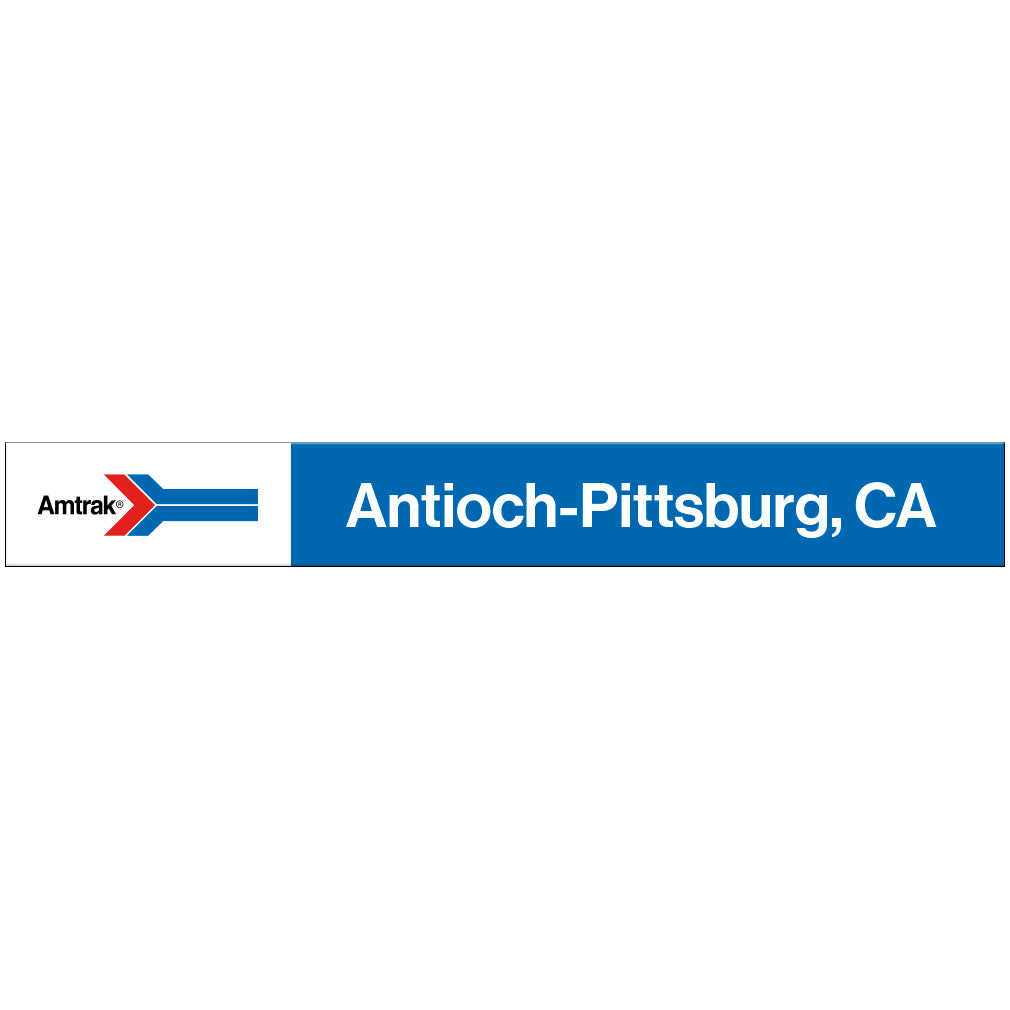 Amtrak Retro Antioch-Pittsburg, CA Station Sign