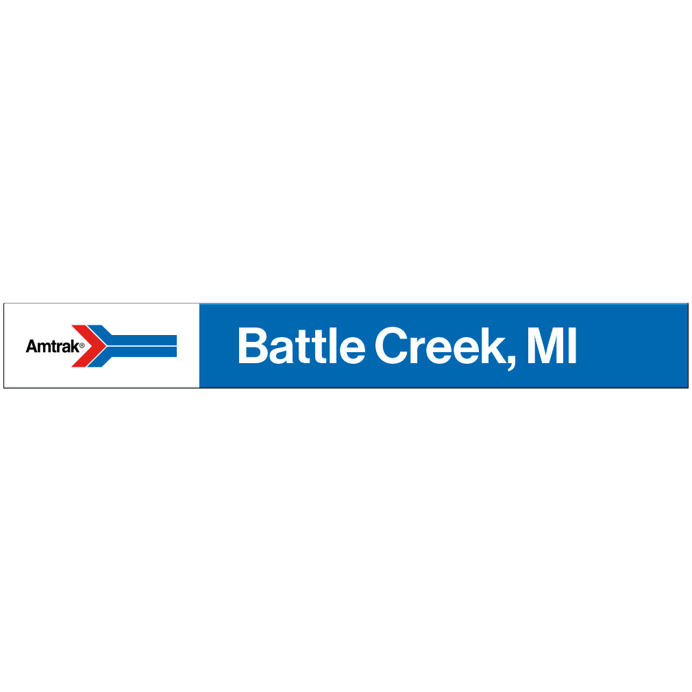 Amtrak Retro Battle Creek, MI Station Sign