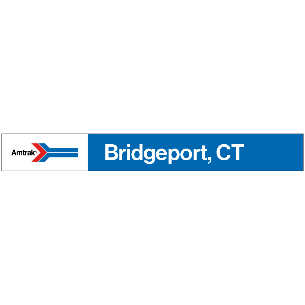 Amtrak Retro Bridgeport, CT Station Sign