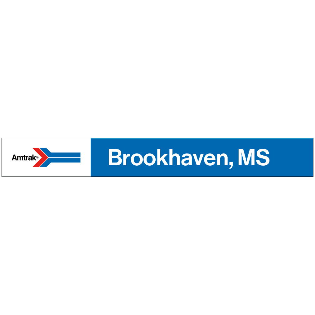 Amtrak Retro Brookhaven, MS Station Sign