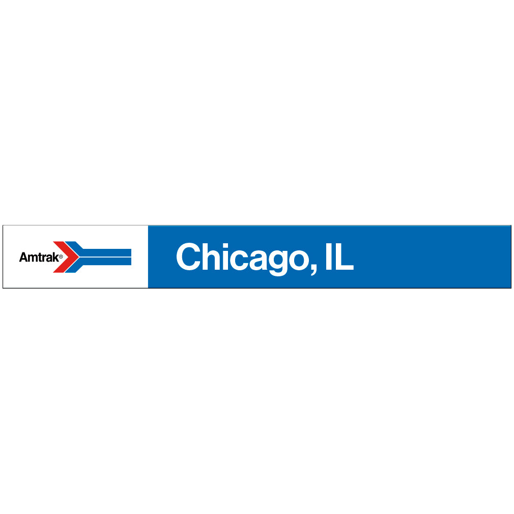 Amtrak Retro Chicago, IL Station Sign