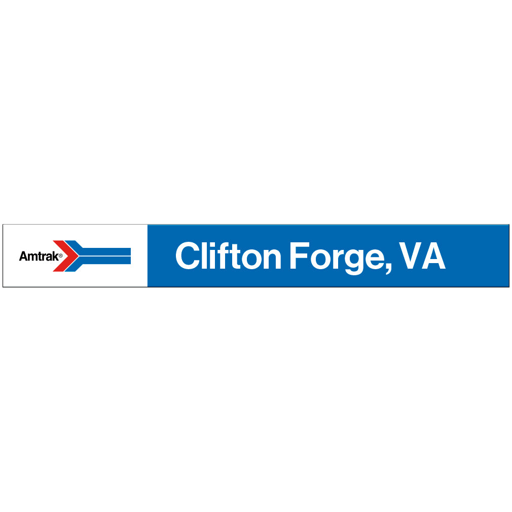 Amtrak Retro Clifton Forge, VA Station Sign