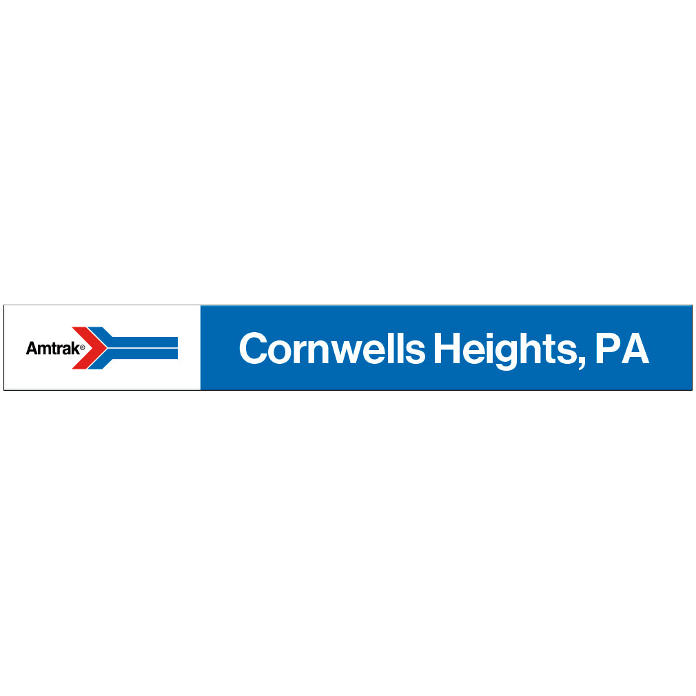 Amtrak Retro Cornwells Heights, PA Station Sign